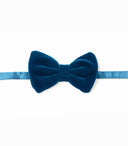 EMERALD GREEN PUFFY VELVET BOW TIE