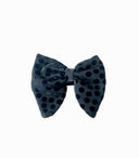 VELVET POLKA DOT BOW TIE