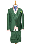 FOREST GREEN SINGLE BUTTON 3 PIECE SUIT