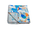 GREY BLUE PATTERN POCKET SQUARE