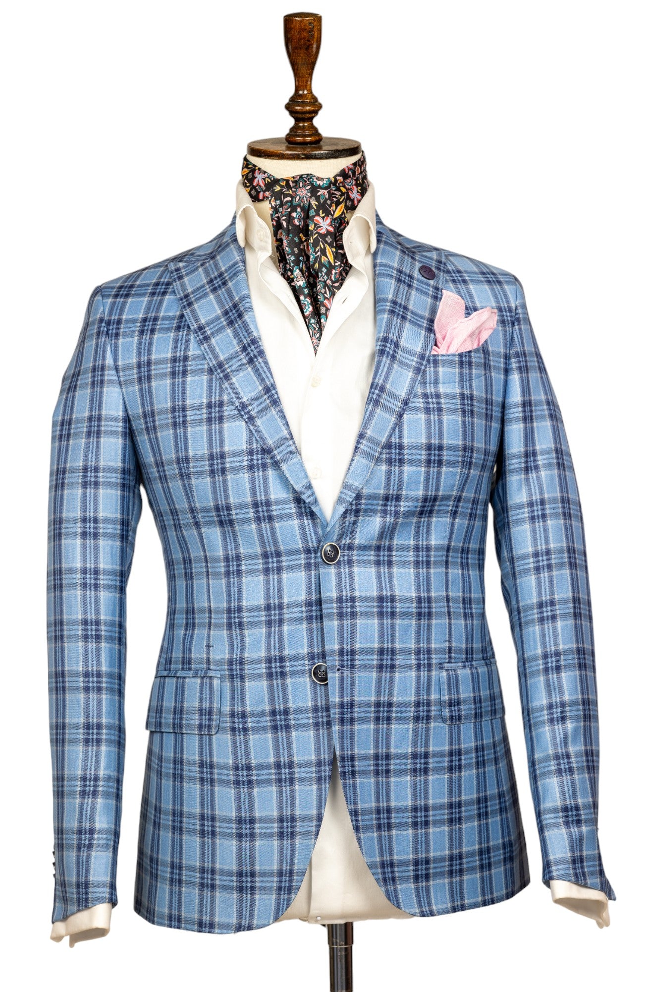 LIGHT BLUE PLAID SPORT COAT LSF Milano LIGHT BLUE PLAID SPORT COAT LSF Milano