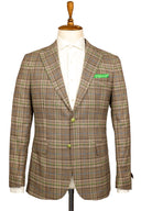 OAT-MILK GREEN PLAID PATCH SPORT COAT