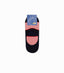 NAVY BLUE WITH RED STRIPE NO SHOW SOCKS