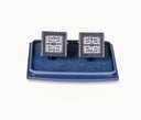 SQUARE STUDDED CUFFLINKS