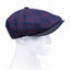 Hat Large Navy Blue and Red Plaid