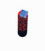 NAVY BLUE WITH RED PAISLEY NO SHOW SOCKS