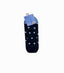 NAVY BLUE WITH LIGHT BLUE DOTS NO SHOW SOCKS