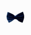 MINI NAVY BLUE VELVET BOW TIE