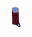 BURGUNDY TEXTURED TALL SOCKS