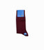 BURGUNDY POLKA DOT TALL SOCKS