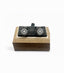 BLACK ROUND SUN CUFFLINK