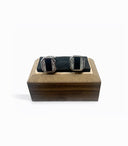 OCTAGON SILVER CUFFLINKS