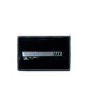 SILVER STRIPED TIE BAR