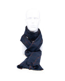 GREY WITH ORANGE SCARF