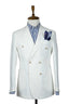 WHITE LINEN DOUBLE BREASTED SPORT COAT