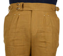 BROWN LINEN TROUSERS