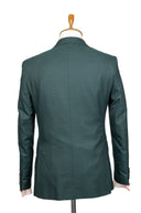 GREEN BASKETWEAVE 3 PIECE SUIT