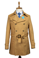 CAMEL DOUBLE BREASTED OVERCOAT