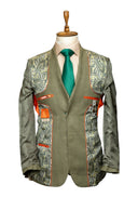 OLIVE LINEN SUIT