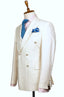 WHITE DOUBLE BREASTED SPORT COAT