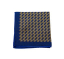 GOLD PAISLEY NAVY BLUE POCKET SQUARE