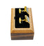 SQUARE GOLD DASH CUFFLINK