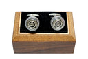 ROUND SILVER CUFFLINK
