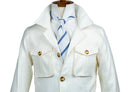 WHITE LINEN SAFARI SPORT COAT