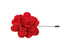 RED FLORAL LAPEL PIN