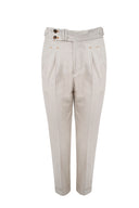 BEIGE LINEN TROUSER