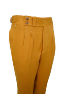 MUSTARD LINEN TROUSERS