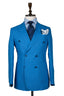 AQUA BLUE DOUBLE BREASTED SPORT COAT