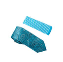 AQUA PAISLEY TIE
