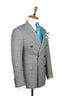 BLUE BLACK PLAID DOUBLE BREASTED SUIT