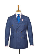 FL NAVY BLUE PINSTRIPE DB SUIT