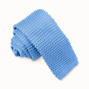 CROCHET GREY BLUE TIE