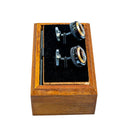 ROUND BLUE GOLD CUFFLINK