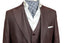 BURGUNDY BROWN 3 PIECE SUIT