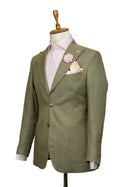 OLIVE LINEN SUIT