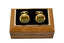 ROUND GOLD DESIGN CUFFLINK