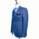BLUE TWEED 3 PIECE SUIT