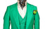 GREEN 3 PIECE SUIT