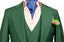 FOREST GREEN SINGLE BUTTON 3 PIECE SUIT