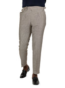 VINTAGE GREY PINSTRIPE TROUSERS