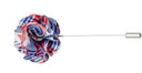 PURPLE BLUE PLAID LAPEL PIN