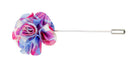 PINK LAVENDAER  PLAID LAPEL PIN