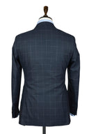MIDNIGHT BLUE PLAID DOUBLE BREASTED SUIT