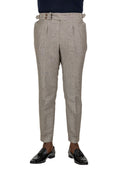VINTAGE GREY PINSTRIPE TROUSERS