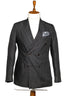 BLACK DOUBLE BREASTED PINSTRIPE SPORT COAT