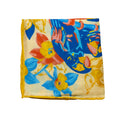 ORANGE FLORAL PAROT POCKET SQUARE